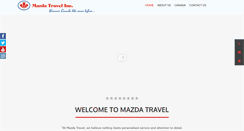 Desktop Screenshot of mazdatravel.com